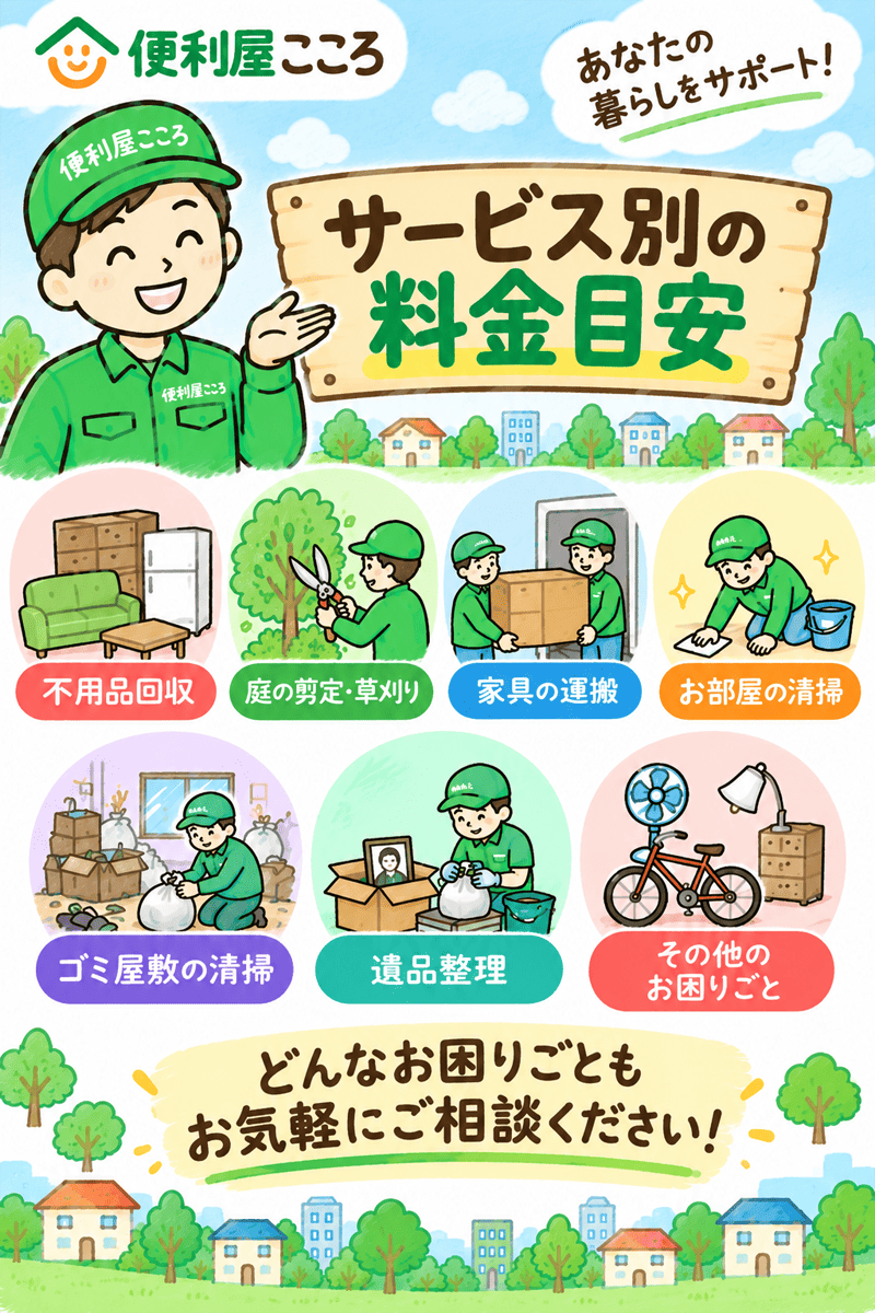 サービス別の料金目安
